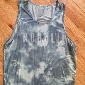 NOBULL Tank Men's Tie-Dye ICE BLUE & SLATE TIE-DYE Large